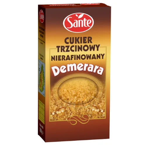 Cukier trzcinowy brązowy 500g Sante