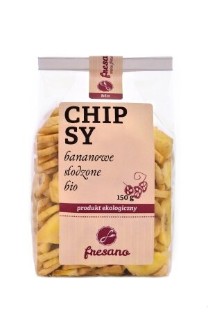 Chipsy bananowe słodzone BIO 150 g (1)
