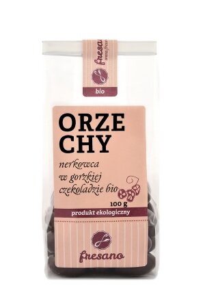 Orzechy nerkowca w gorzkiej czekoladzie BIO 100 g (1)