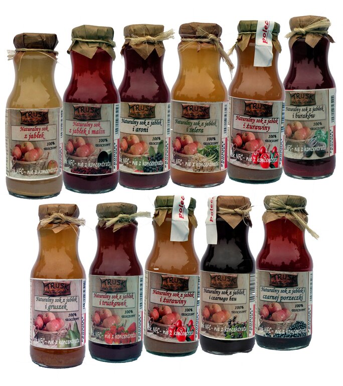 Sok tłoczony z jabłek i gruszek 240ml (740ml; 3l) (2)
