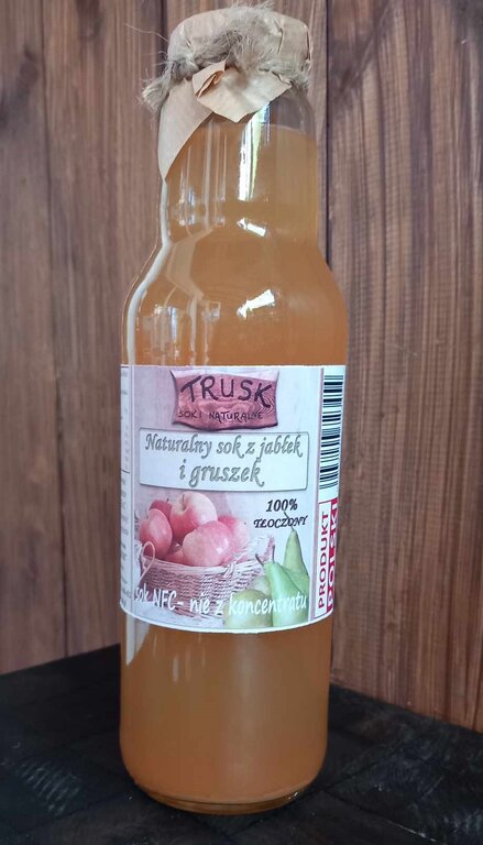 Sok tłoczony z jabłek i gruszek 240ml (740ml; 3l) (3)