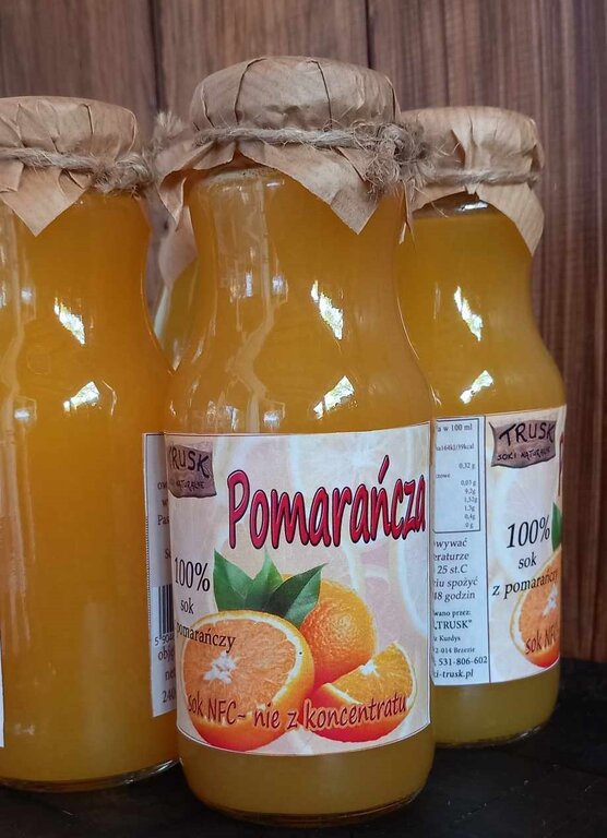 Sok tłoczony z pomarańczy 240ml