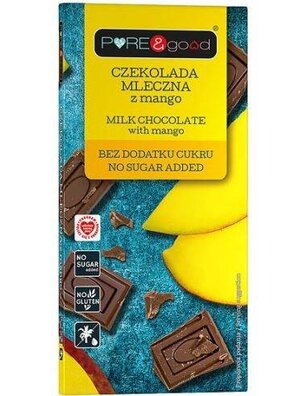 Czekolada mleczna z pomarańczą 75 g - Pure&Good