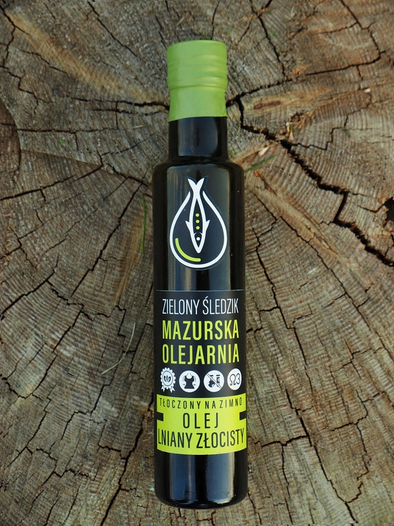 Olej Lniany Złocisty naturalny 250ml (1)